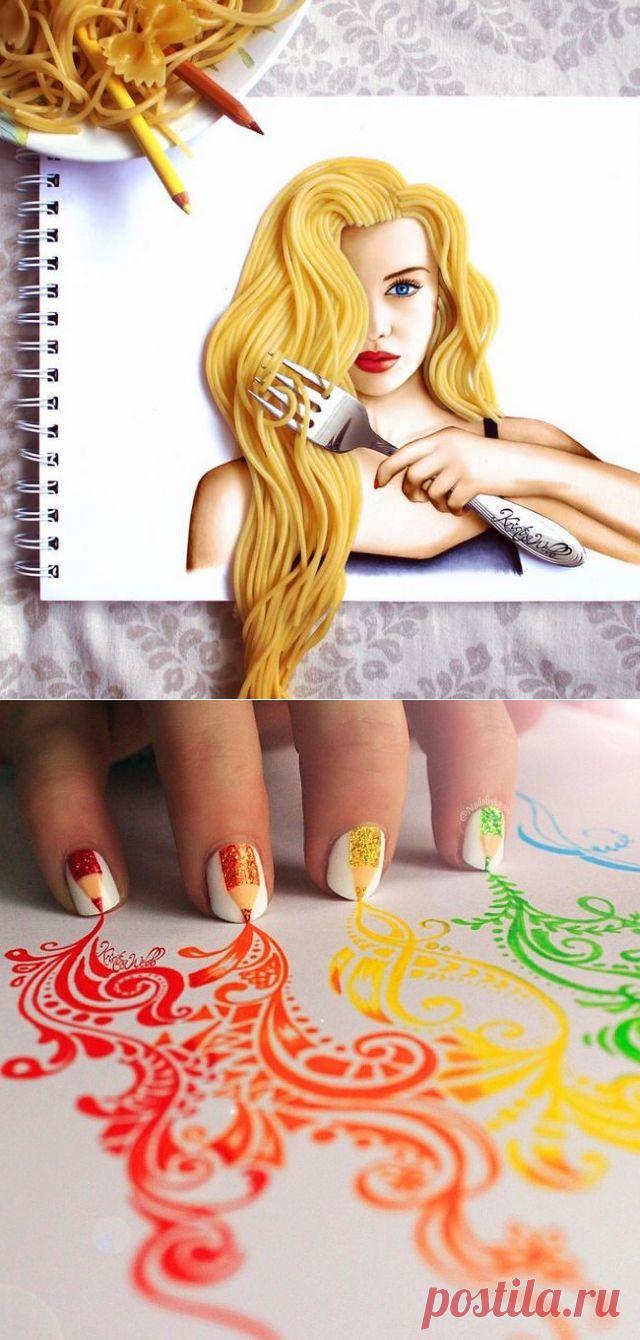 19-летняя художница использует реальные предметы для завершения своих композиций