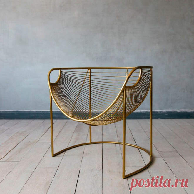 Стильное кресло из металла в стиле Лофт