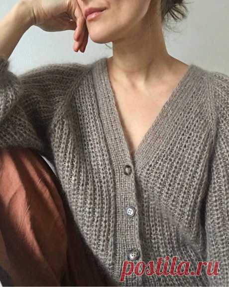 Кардиган связанный спицами 🌺 Cardigan no.4