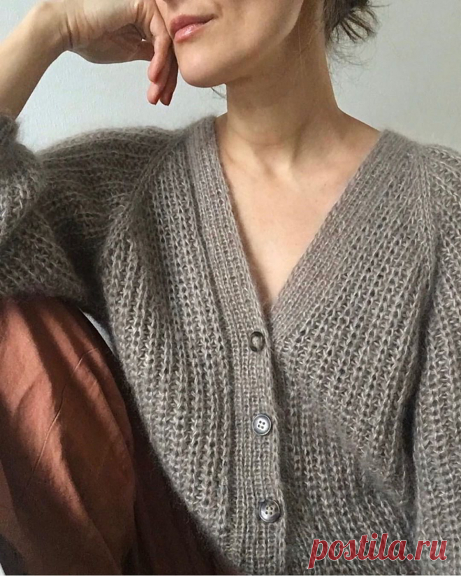 Кардиган связанный спицами 🌺 Cardigan no.4