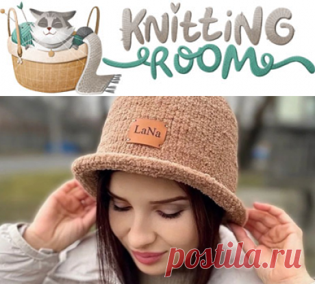 Тёплая панама спицами №3,5 из пряжи Alize Softy Plus 100 г/120 м в 2 нити. Расход: 120 г. Размер: 52-56