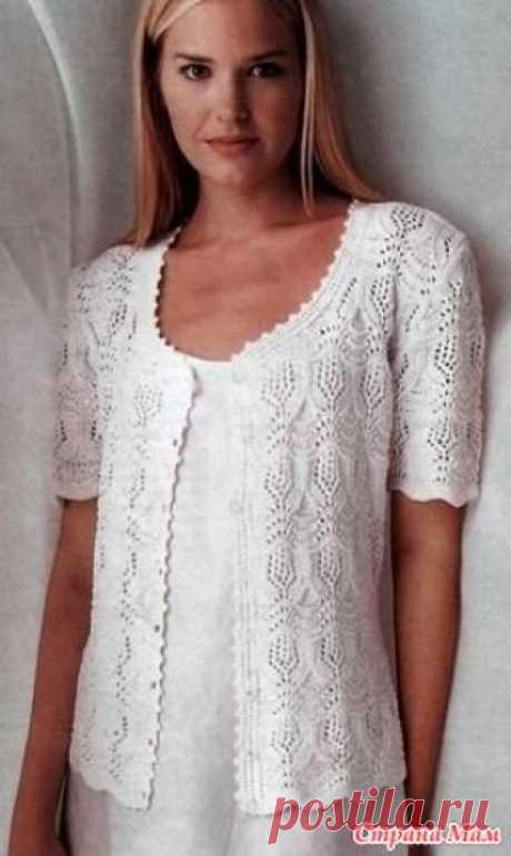 . Белый жакетик  Laura https://postila.ru