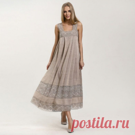 Шикарные платья и сарафаны из льна / Все для женщины