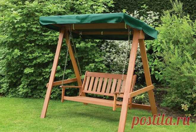 Качели своими руками из дерева - Своими руками - просто и интересно