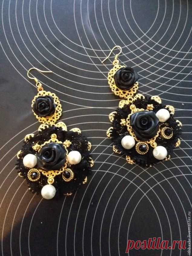 Модные серьги в стиле DG своими руками - Ярмарка Мастеров - ручная работа, handmade