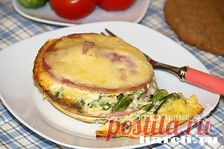 Слоеная яичница с колбасой и овощами | Харч.ру - рецепты для любителей вкусно поесть