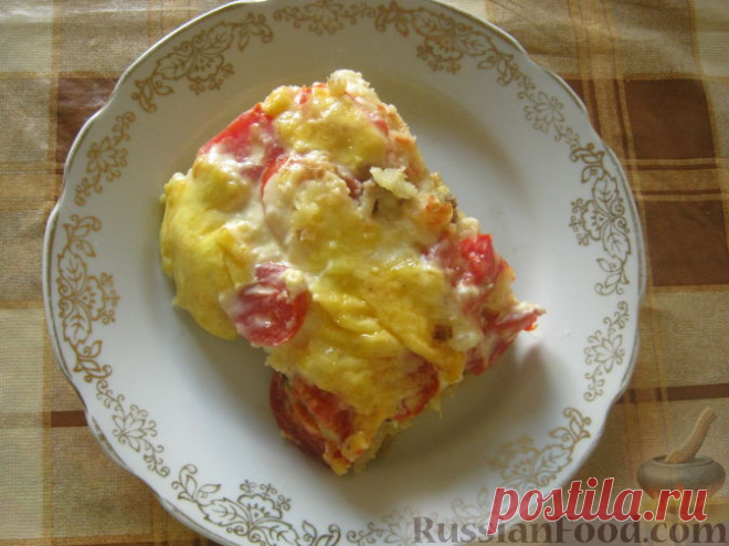 Рецепт: Картофельная запеканка с грибами постная на RussianFood.com