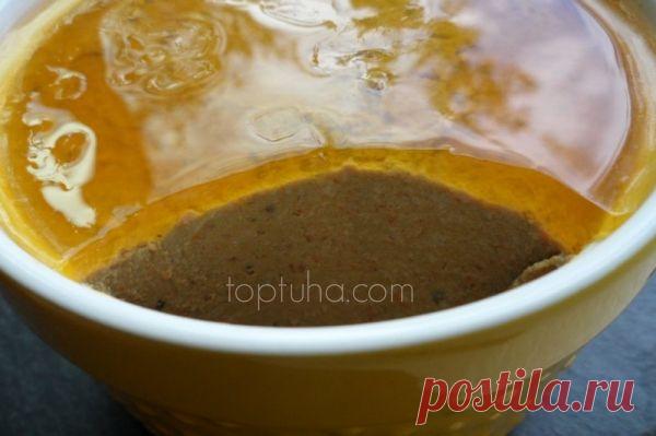 Паштет из куриной печени с мандариновым желе. (Мандечень) » Топтуха: Авторские рецепты