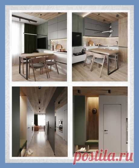 Все о дизайне интерьера Современная студия в приятной цветовой ᴦамме!