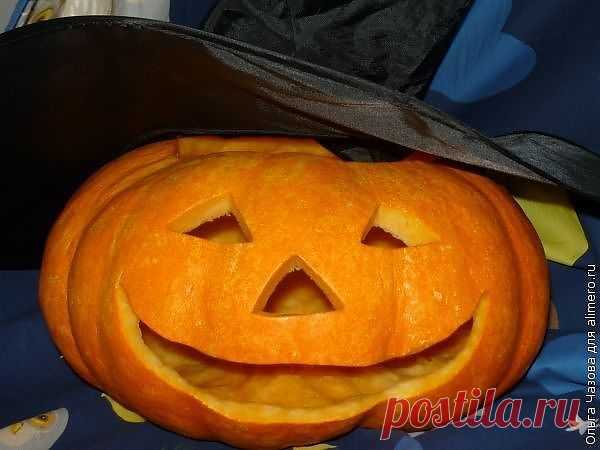 Светильник Джека из тыквы / Хенд мейд