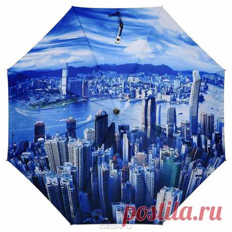 Зонт Flioraj &quot;Гонконг&quot;, полный автомат, 3 сложения Flioraj - купить модную одежду известных брендов зонт flioraj &quot;гонконг&quot;, полный автомат, 3 сложения Flioraj по лучшей цене в интернет магазине OZON.ru