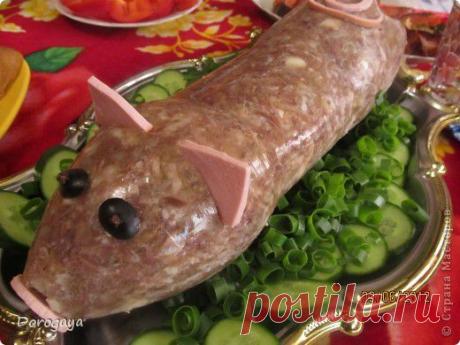 Свиной холодец в виде хрюшки) Рецепт | Подружки