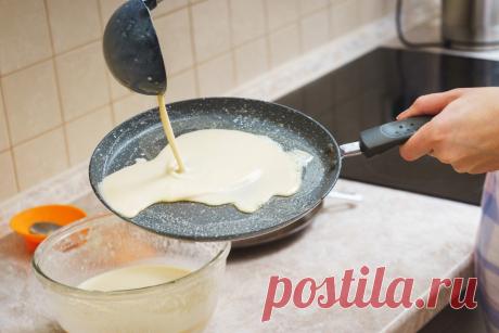 У каких хозяек блины вечно прилипают к сковороде