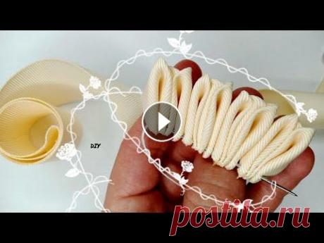 Посмотрите какая КРАСОТА Привет, сегодня покажу как сделать украшение канзаши...