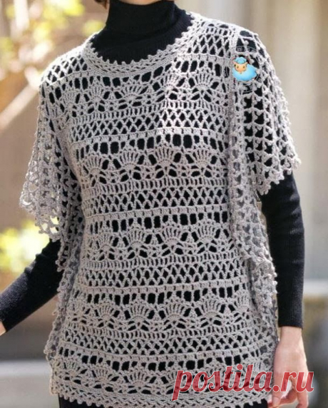 Crochet Sweater: Crochet Pattern OF Wonderful Tunic - Original Design