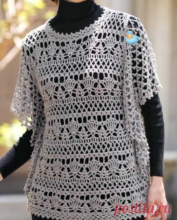 Crochet Sweater: Crochet Pattern OF Wonderful Tunic - Original Design