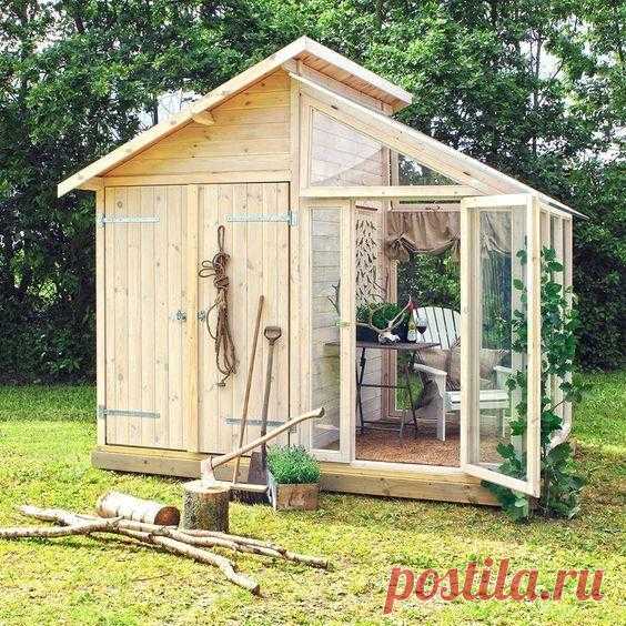Не просто садовый сарай: оригинальные решения для оформления. Фото