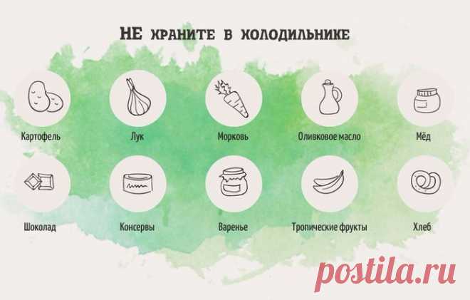 ХРАНЕНИЕ ПРОДУКТОВ В ХОЛОДИЛЬНИКЕ