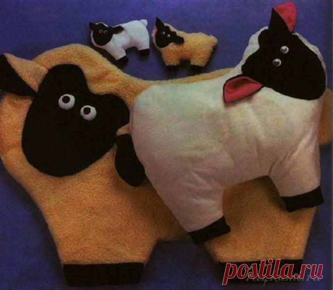 Шьем сами овечку, подушка игрушка » Сайт "Ручками" - делаем вещи своими руками