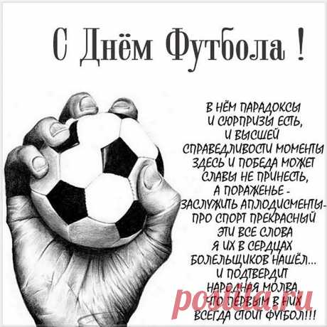 Футбол — это одновременно спорт, игра, зрелище и азарт, потому я желаю каждому футболисту успешных тренировок, новых побед и достижений, а всем болельщикам — интересных матчей и побед любимой команды! Пускай этот прекрасный вид спорта объединяет сердца людей!