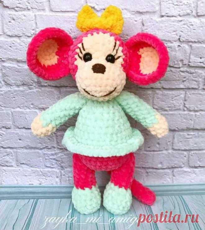Бесплатный мастер-класс по вязанию Обезьянка крючком. Автор описания -Миранда Айвазян.