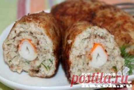 Рыбные зразы с крабовыми палочками
