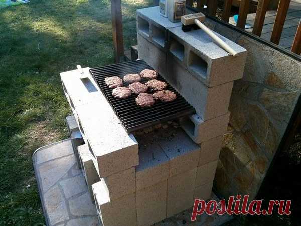 Прохладный DIY Идеи Backyard Кирпич Барбекю