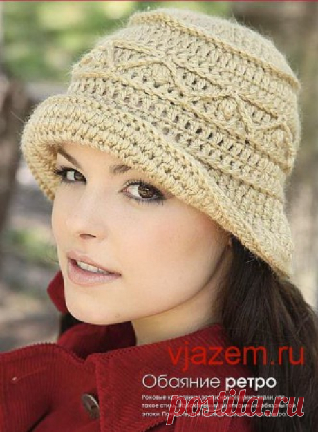 Осенняя шляпка крючком с описанием | vjazem.ru
