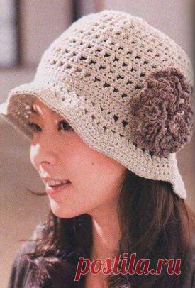 Шляпка крючком | Рукоделие и вязание