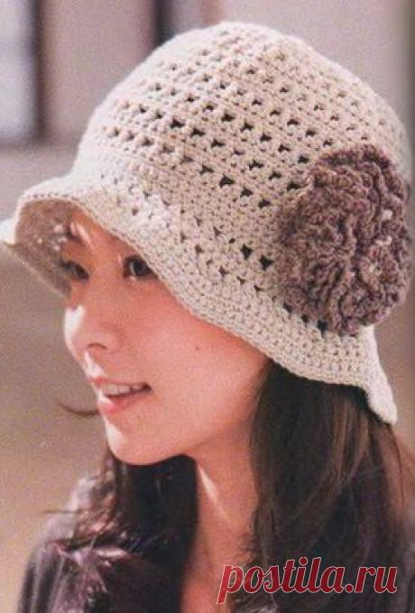 Шляпка крючком | Рукоделие и вязание