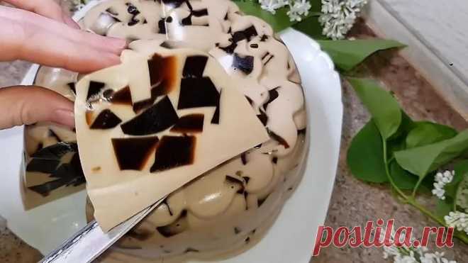Желейный торт из кофе 