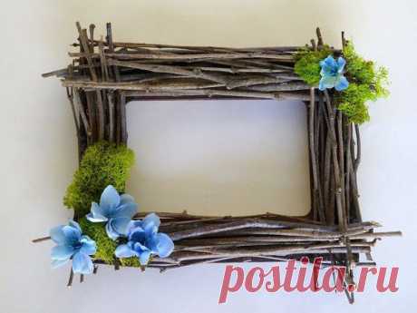 Фоторамка из веточек | HandMade