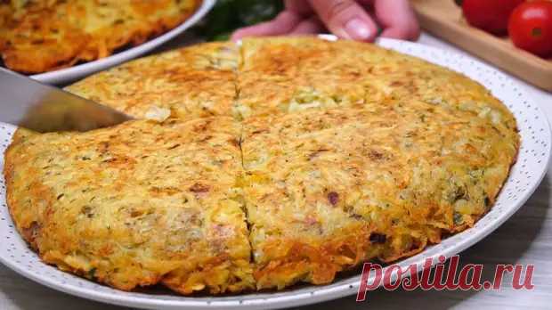 Быстрый картофельный пирог на сковороде: сытно и можно готовить с различными начинками (ВИДЕО) - Odnaminyta - медиаплатформа МирТесен