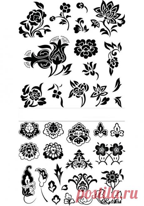 Узоры и орнаменты трафареты для детей. Распечатайте шаблоны бесплатно.