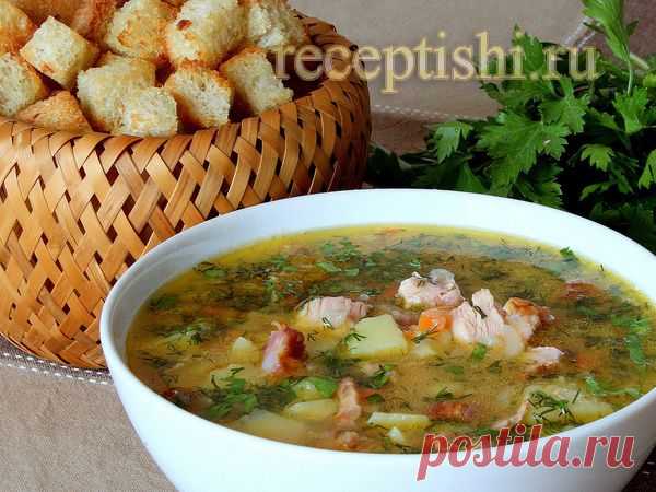 Гороховый суп с копчёностями | Кулинарные рецепты с фото на Рецептыши.ру