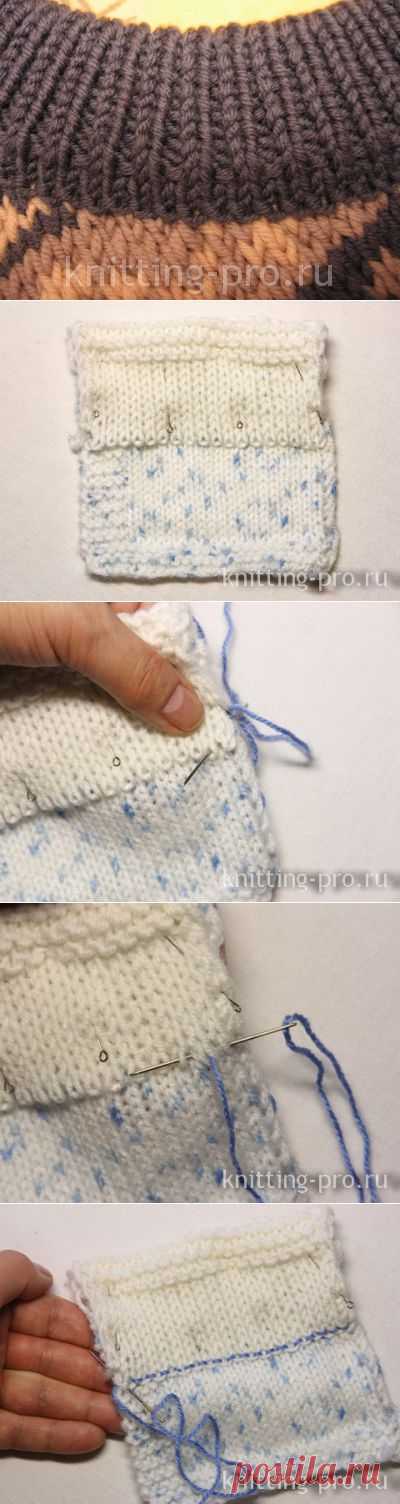 Выполнение кеттельного шва - knitting-pro.ru - От азов к мастерству