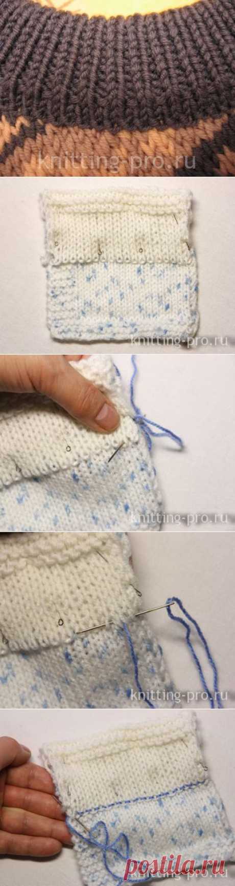 Выполнение кеттельного шва - knitting-pro.ru - От азов к мастерству