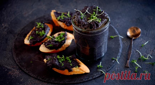 Черный рийет из зубатки с икрой мойвы и каперсами, пошаговый рецепт с фото
