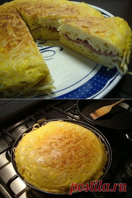 Как приготовить омлет с макаронами / frittata di spaghetti - рецепт, ингридиенты и фотографии