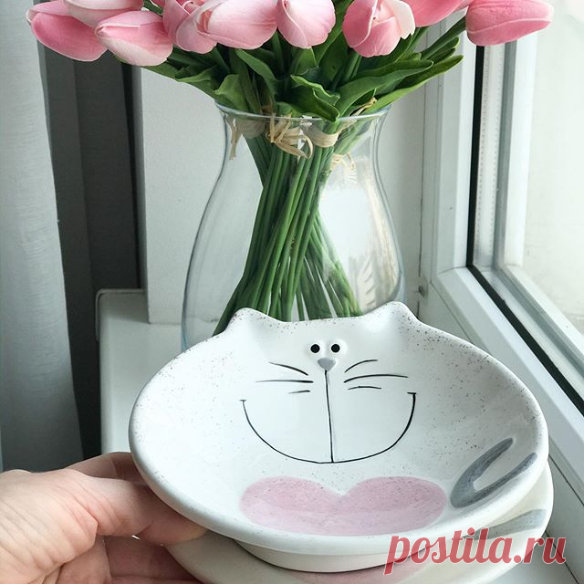 Милейшие Тарелочки размером 15 см несомненно порадуют ваших деток 🐱🐱 Цена тарелки-95 грн
Цена пиалы-100 грн

Заказать можно в директ