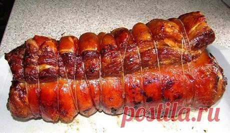 Мясной рулет из свиной грудинки | Четыре вкуса