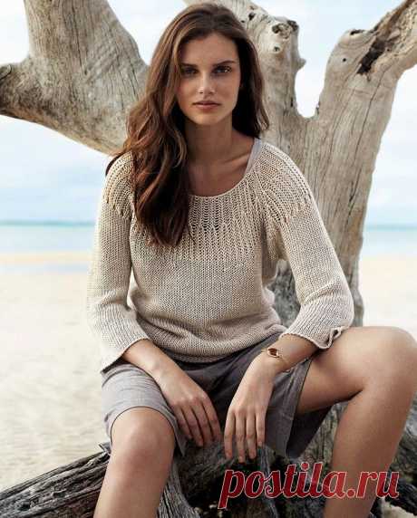 Светло-бежевый пуловер Seacoast.