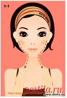 Массаж Асахи (ZOGAN) для лица в картинках.: Народные средства для красоты и здоровья: Группы - diets.ru