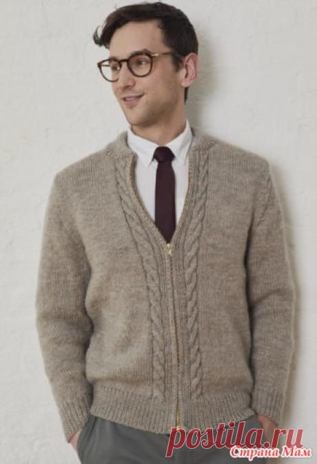 . Мужской кардиган "Neighborly" by Lion Brand Yarn - Вязание - Страна Мам