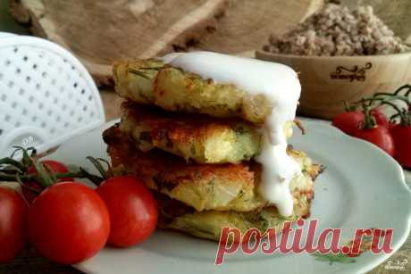 Оладьи из кабачков с сыром и чесноком