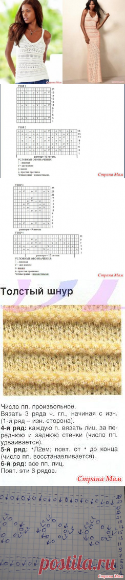 Шикарный топ или платье спицами