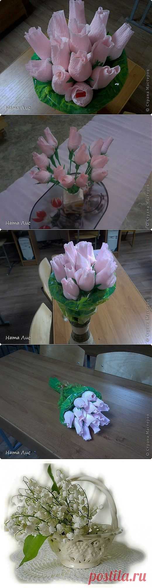 ПОЗДРАВЛЯЮ всех с ЖЕНСКИМ ДНЁМ!!! Или как я хотела сделать крокусы, а получились розовые бутоны. | Страна Мастеров