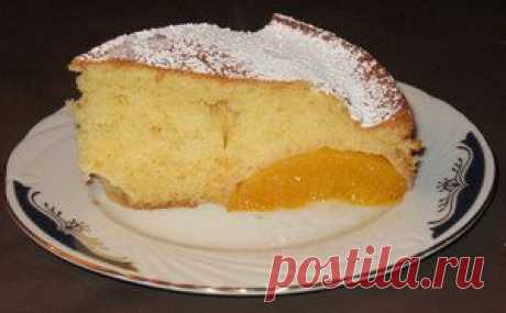 Пирог с ванильными персиками. Рецепт c фото, мы подскажем, как приготовить!