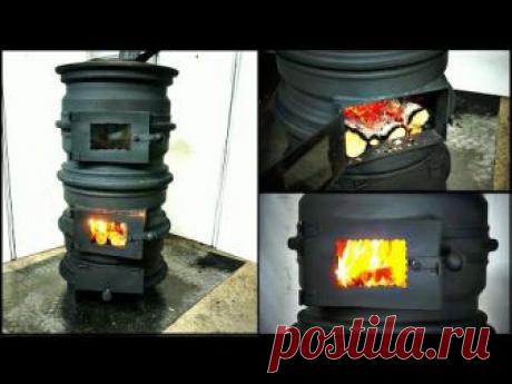 Wood Stove from Car rims DIY