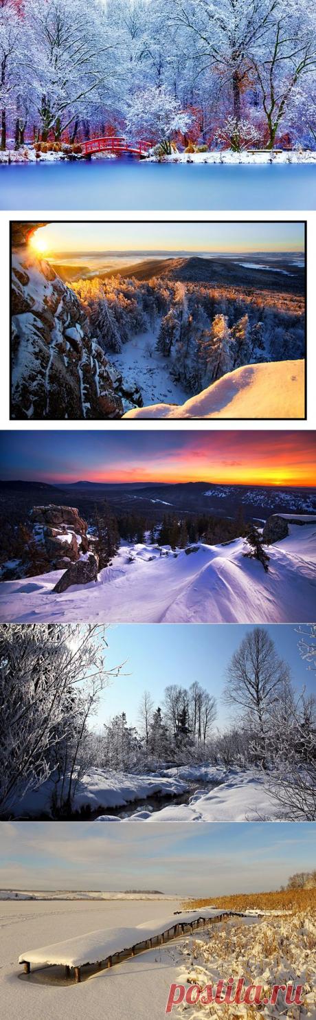 Снежные пейзажи зимы B. - Вид из окна